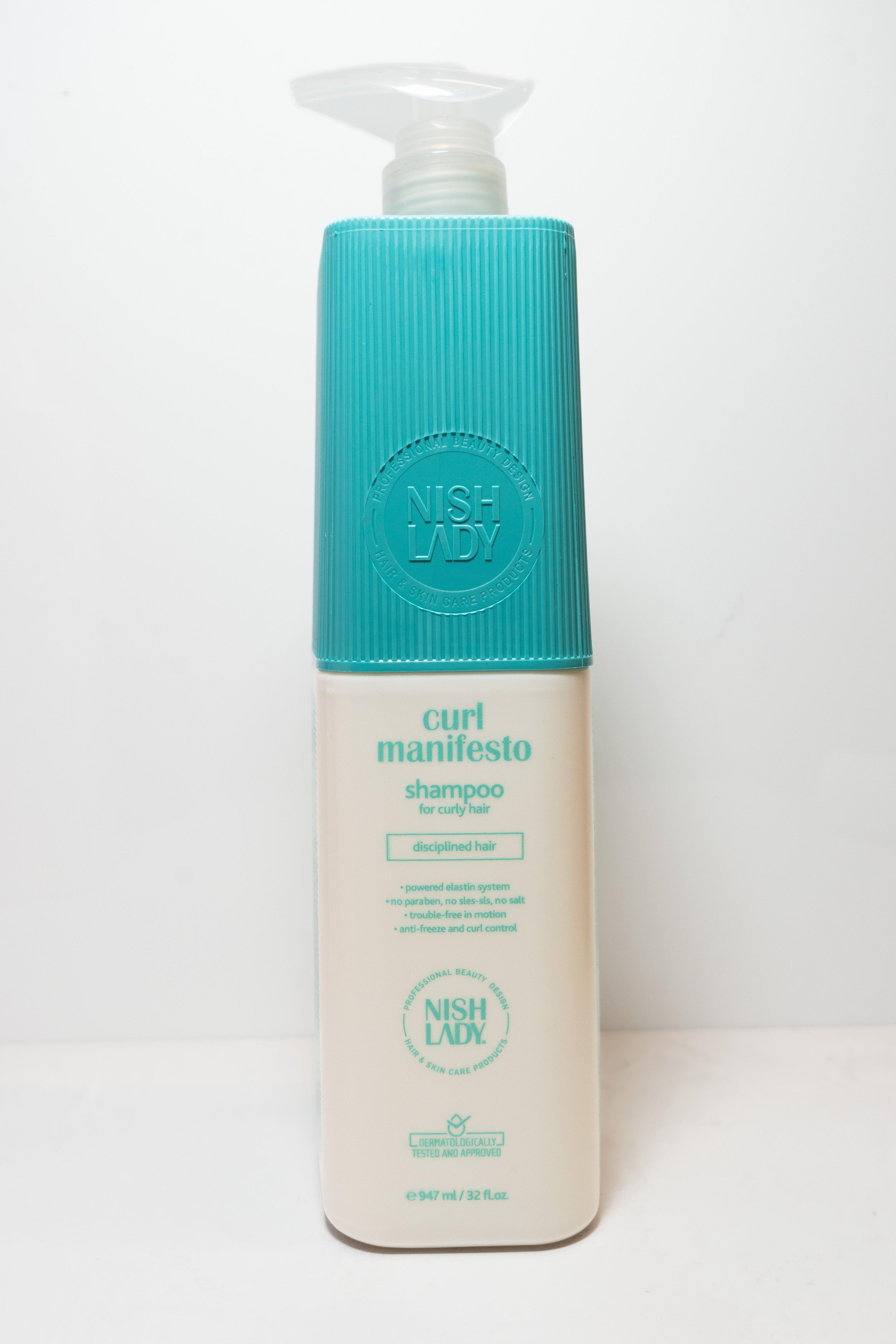 Sampon pentru par - NISH LADY - Curl Manifesto - 947 ml