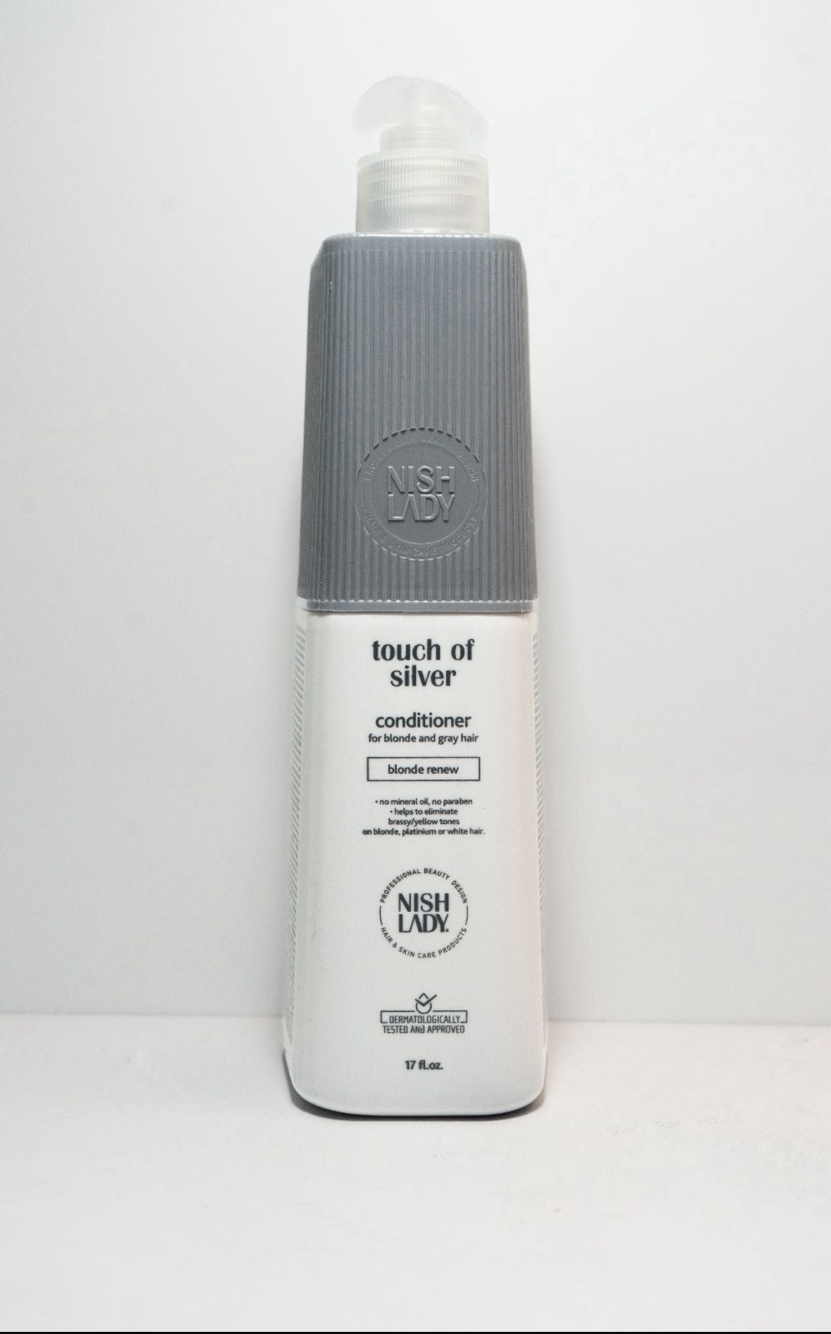 Balsam de păr pentru păr blond si gri NISH LADY - Touch of Grey 503ml