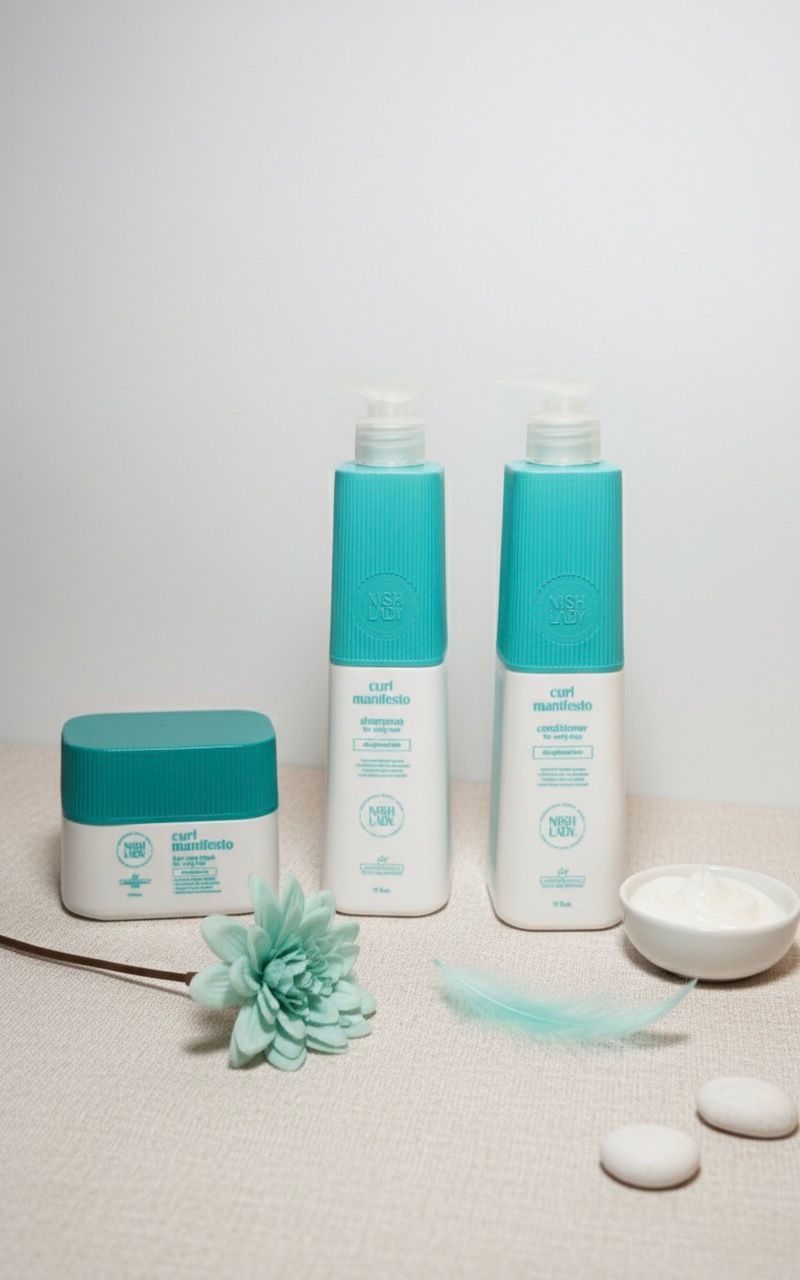 Set sampon, balsam si masca de par - Curl Manifesto - NISH LADY